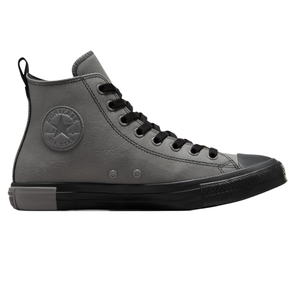 Converse Chuck Taylor TecTuff Shoes are high-top sneakers in gray with a durable TecTuff upper, black accents, and the classic All Star logo on the side. They feature a reinforced rubber toe cap and a pull tab at the back for easy wear.