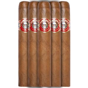 5-pack of New Cuba Cigars with a light brown wrapper and red labels featuring \“New Cuba\“ and \“Nicaragua\“ text.