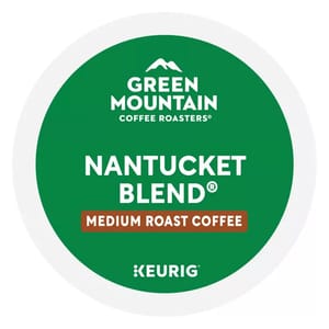 Green Mountain Coffee Roasters Nantucket Blend, Medium Roast Coffee, compatible with Keurig machines.