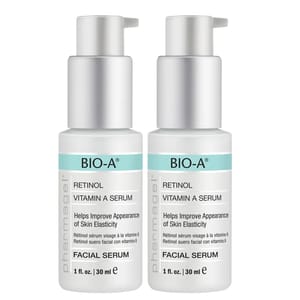 2pk Pharmagel Bio-A Retinol Vitamin A Serum, 1 fl. oz. each, helps improve skin elasticity.