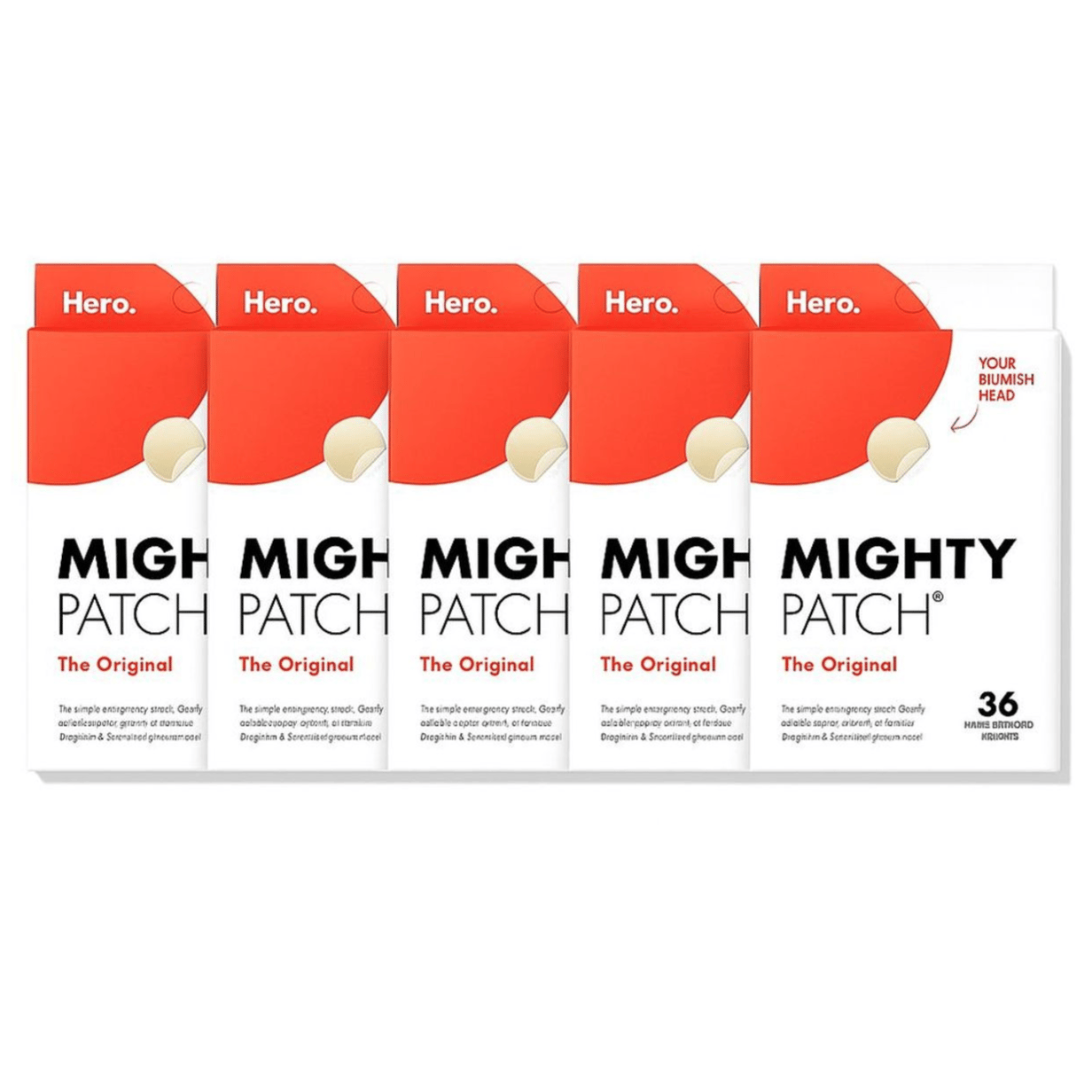 Hero Mighty Patch The Original, a set of acne patches, each box contains 36 patches.