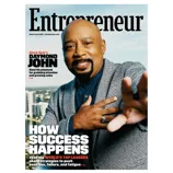 Entrepreneur magazine cover featuring a person associated with \“Shark Tank,\“ highlighting strategies for success and leadership insights. Issue: March-April 2026.