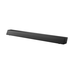 Philips Soundbar in black with a sleek, minimalist design, suitable for enhancing TV audio.