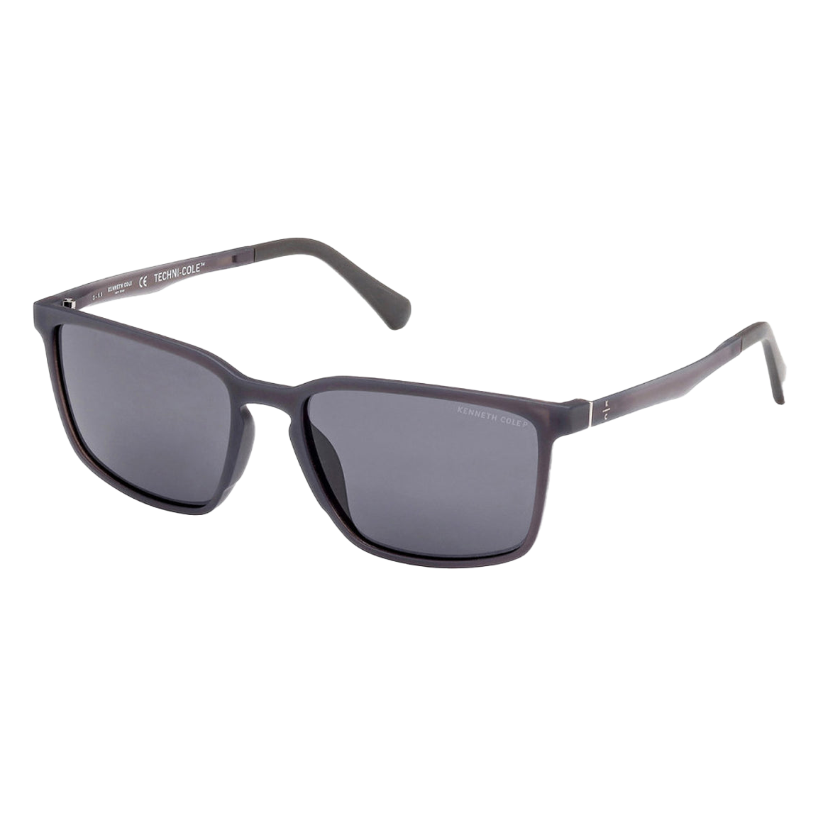 A pair of Kenneth Cole sunglasses with dark frames and lenses.