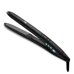 A black hair straightener featuring digital controls and a display showing 450°F, with the brand and model name printed on the handle.
