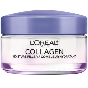 L'Oréal Paris Collagen Moisture Filler, a hydrating cream, designed to improve skin moisture and smoothness.