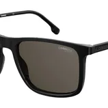 Black Carrera sunglasses with rectangular lenses and a sleek, modern design, featuring a subtle logo on the temples.