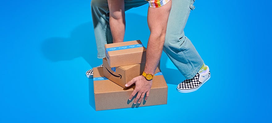 amazon logo on mobile device