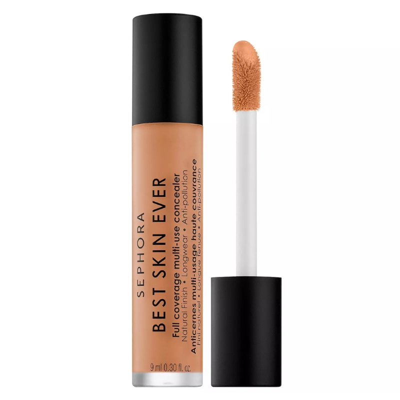 Sephora Best Skin Ever full coverage multi-use concealer with a natural finish, featuring an applicator wand; 9 ml (0.30 fl. oz.).