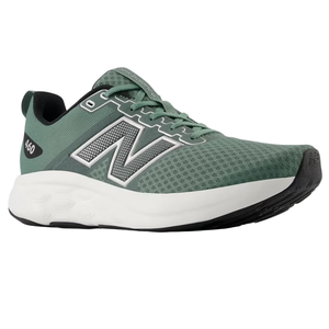 New Balance 460 V4 Running Shoes feature a green mesh upper for breathability, a white cushioned midsole for comfort, and a black rubber outsole for durability, with a prominent \“N\“ logo on the side.
