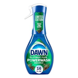 Dawn Platinum Plus Powerwash Dish Spray, 16 fl oz, Limited Edition with a Fresh Pine Scent.