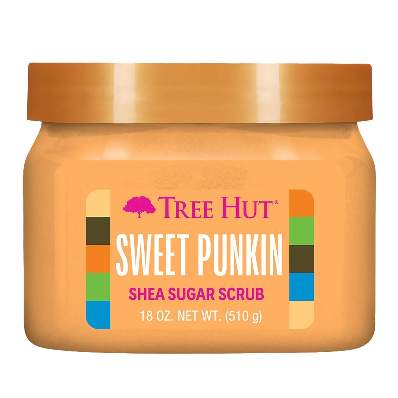 Tree Hut Sweet Punkin Shea Sugar Scrub, 18 oz (510 g) container.