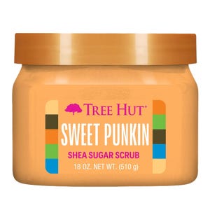 Tree Hut Sweet Punkin Shea Sugar Scrub, 18 oz (510 g) container.