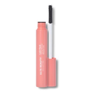 Ulta Beauty Collection Lash Flash Tubing Mascara in a coral tube with black brush wand.