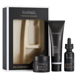 Buttah Skin Transforming Kit by Dorion Renaud includes a Gentle Cleanser, Vitamin C Serum, and CocoShea Revitalizing Cream.