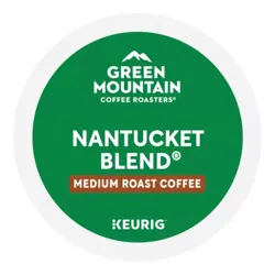 Green Mountain Coffee Roasters Nantucket Blend, medium roast coffee for Keurig machines.