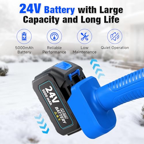 24V battery with 5000mAh capacity featuring reliable performance, low maintenance, and quiet operation.