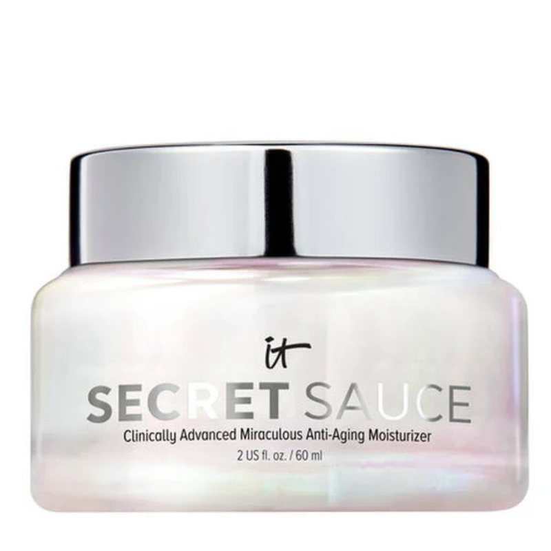 Secret Sauce is a 60 ml anti-aging moisturizer by IT Cosmetics, designed to be clinically advanced and miraculous for skin rejuvenation.