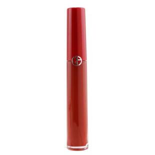 A red cylindrical lip gloss container with a small logo near the top.