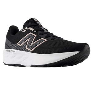 New Balance black running shoe featuring Fresh Foam cushioning and a prominent \“N\“ logo on the side.