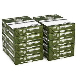 Boxes of Boise X-9 multi-use copy paper, 8.5\“ x 11\“, 20 lb., 92 brightness, 500 sheets per ream.