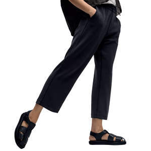 Lululemon Softstreme Cropped Pants feature a relaxed fit with an elastic waistband and wide-leg design, ideal for casual wear. Made from a soft, comfortable fabric, they offer ease of movement and an effortlessly stylish look.