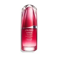 Shiseido Ultimune Power Infusing Concentrate in a sleek red and silver bottle.
