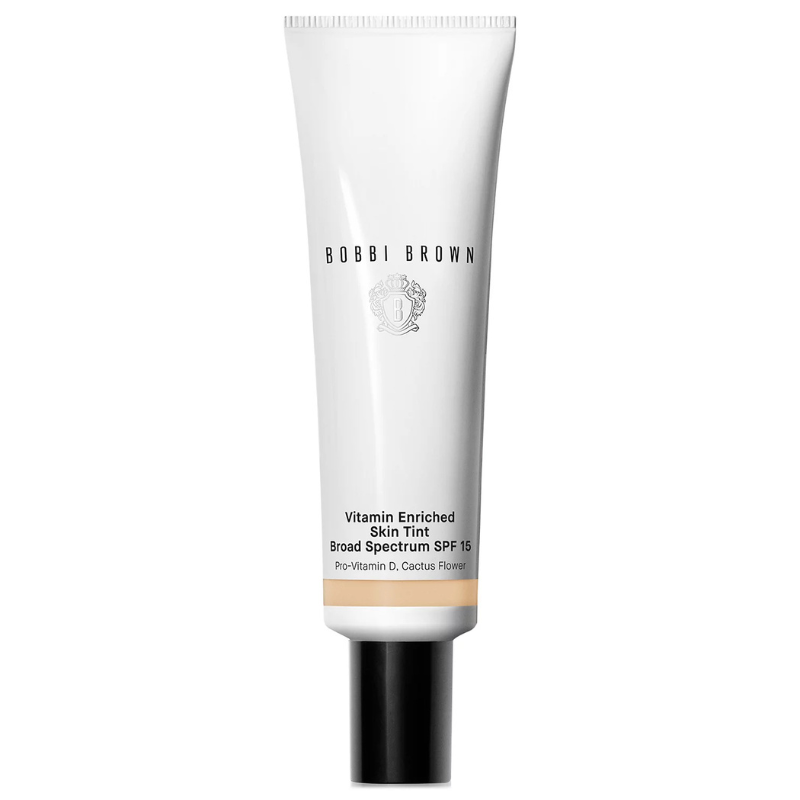 Bobbi Brown Vitamin Enriched Skin Tint with Broad Spectrum SPF 15, featuring Pro-Vitamin D and Cactus Flower.