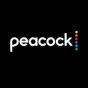Logo of Peacock, a streaming service with multicolored dots suggestive of a peacock's tail.