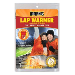 HotHands Lap Warmer is a single-use, extra-large warmer (16\“ x 10\“) that provides up to 8 hours of heat, designed for use with any blanket.