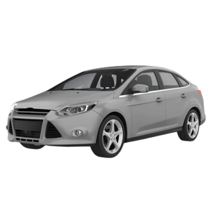 A silver compact sedan with a modern design, featuring a sleek body, aerodynamic lines, and alloy wheels.