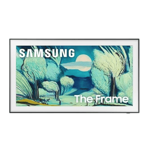Samsung The Frame TV features a design that mimics artwork, with a decorative art display on the screen.