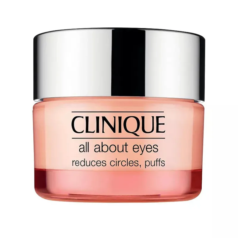 Clinique All About Eyes is a cream designed to reduce circles and puffiness around the eyes.