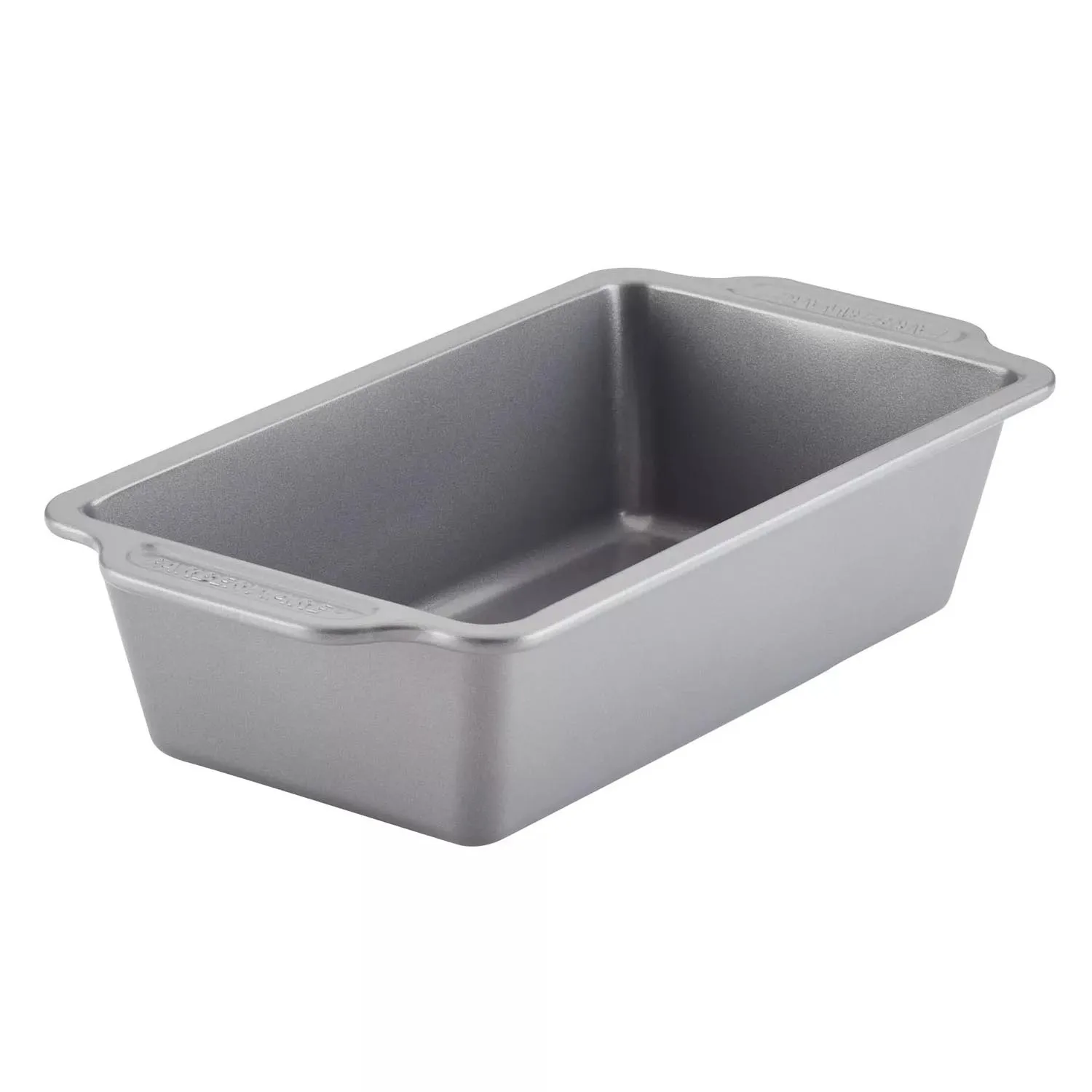 A nonstick loaf pan with sturdy construction, ideal for baking breads or cakes.