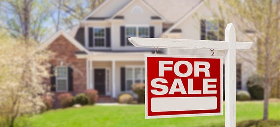 home with for sale sign