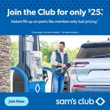 Join Sam's Club for $25 and enjoy member-only fuel pricing at select locations. Terms apply.