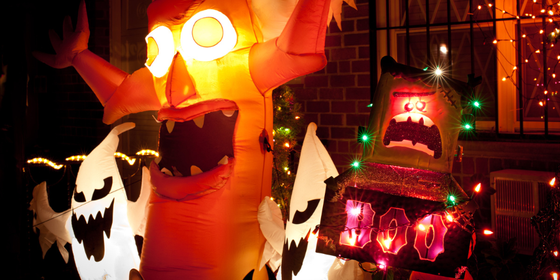 Outdoor Halloween decorations