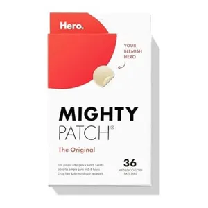 Mighty Patch by Hero is a pack of 36 hydrocolloid patches designed to gently absorb pimple gunk in 6-8 hours.