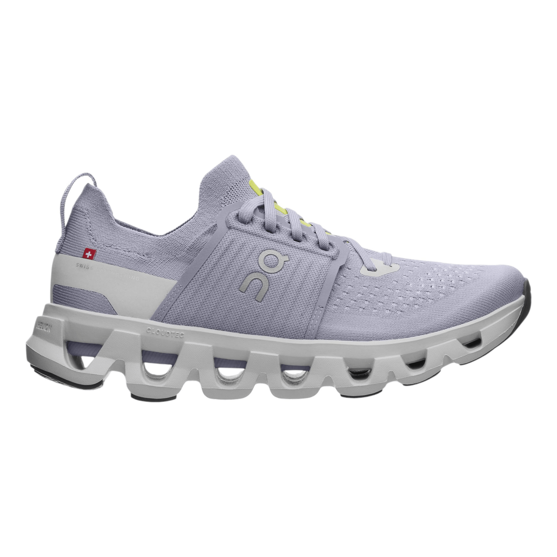 Light purple athletic shoe with a distinctive CloudTec sole and a mesh upper.