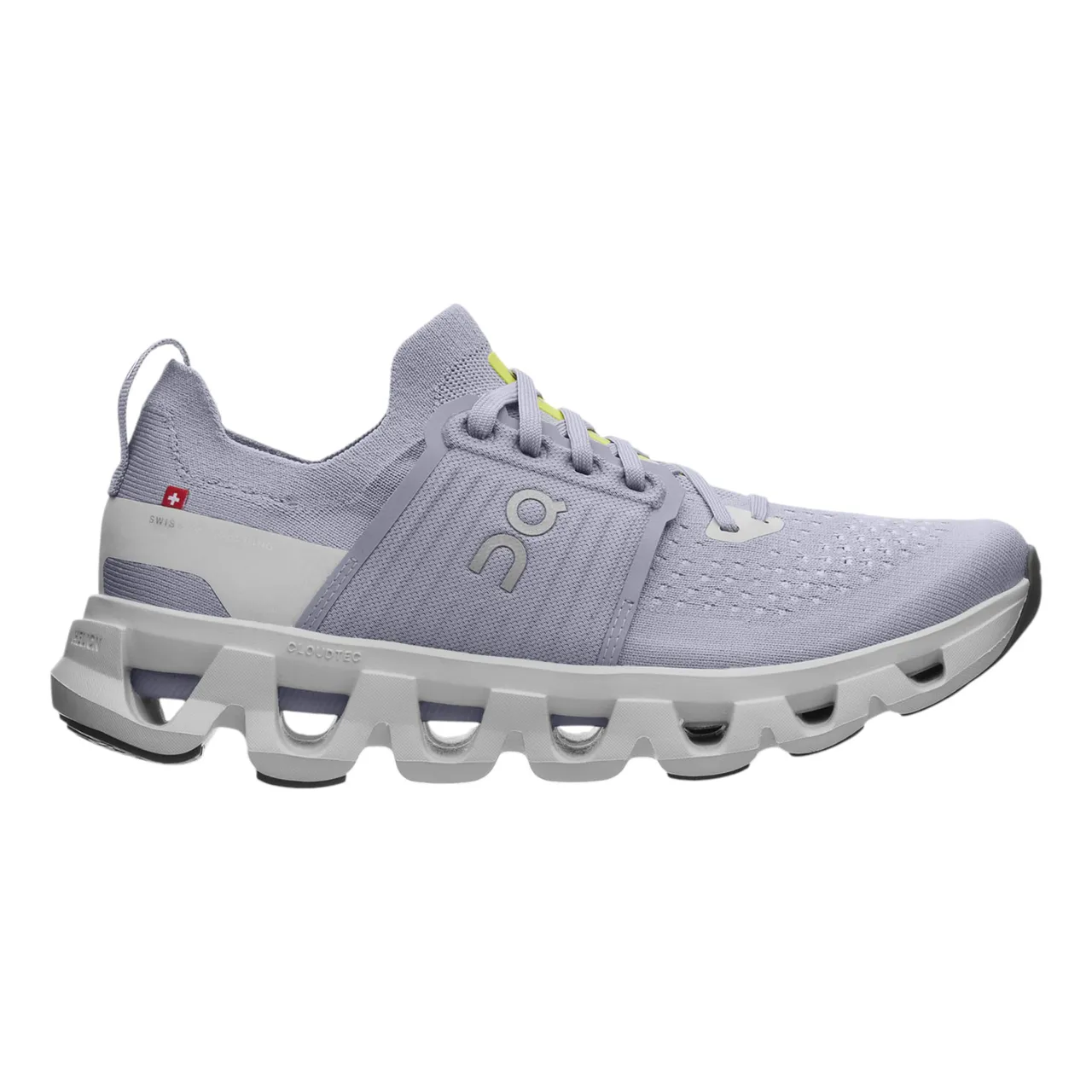 Light purple athletic shoe with a distinctive CloudTec sole and a mesh upper.