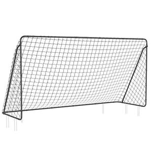 A 12' x 6' soccer goal with a net, featuring a sturdy metal frame and netting, suitable for recreational games and practice.