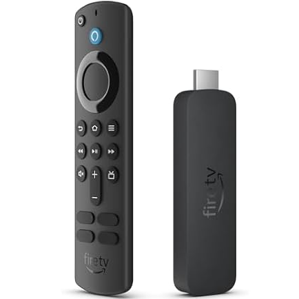 Amazon Fire TV Stick and Alexa Voice Remote with Bluetooth connectivity and HDMI output.
