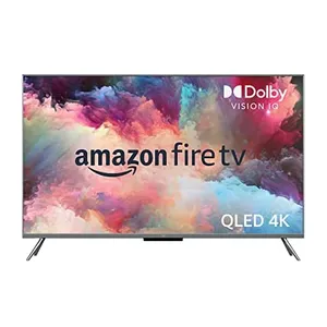 Amazon Fire TV with Dolby Vision IQ, featuring QLED 4K display.