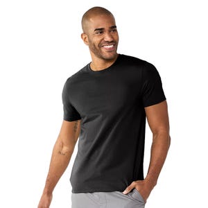Sonoma Supersoft Crewneck Tees are designed for comfort and style, featuring a soft fabric blend in a classic black color. Suitable for casual wear, these tees offer a relaxed fit and short sleeves.