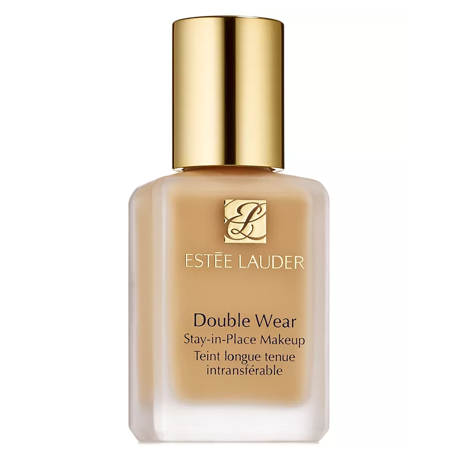 Estee Lauder Double Wear Stay-in-Place Makeup is a long-lasting liquid foundation with a matte finish, suitable for all skin types, and provides full coverage that resists humidity and transfer.