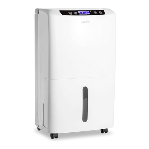a white dehumidifier on a white background