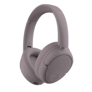 JLab ANC Headphones in a muted color with over-ear design, cushioned ear cups, adjustable headband, and noise-canceling feature. The JLab logo is visible on the side of each ear cup.