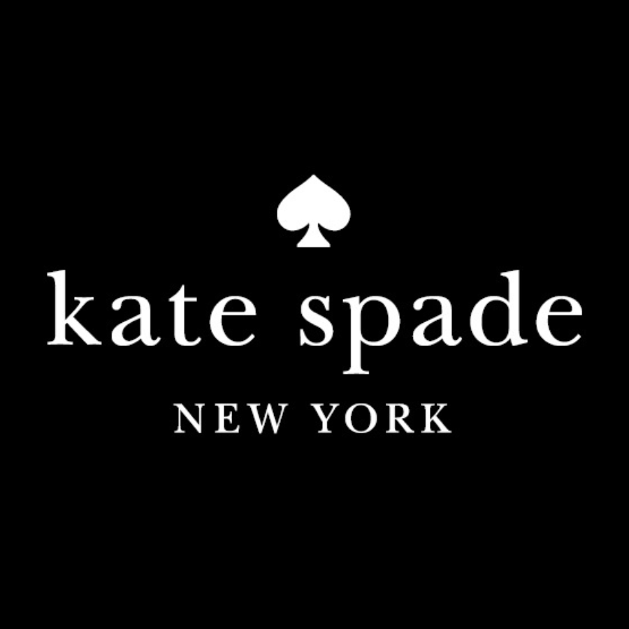 Logo of Kate Spade New York, featuring a spade symbol and brand name.