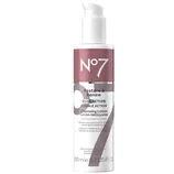 No7 Restore & Renew Dual Action Cleansing Lotion, 200 ml (6.7 US Fl. Oz.), dermatologically tested, cleanses and exfoliates for revived and brighter-looking skin.