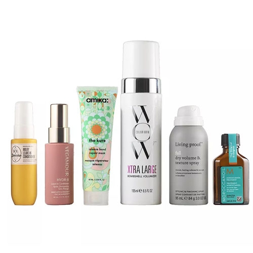 six top brand hair care samples